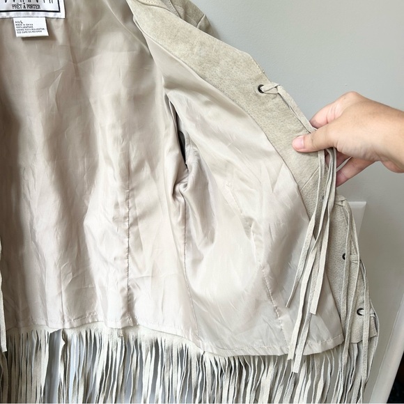 Vintage BB Dakota fringed cropped women’s genuine suede jacket - Picture 10 of 10